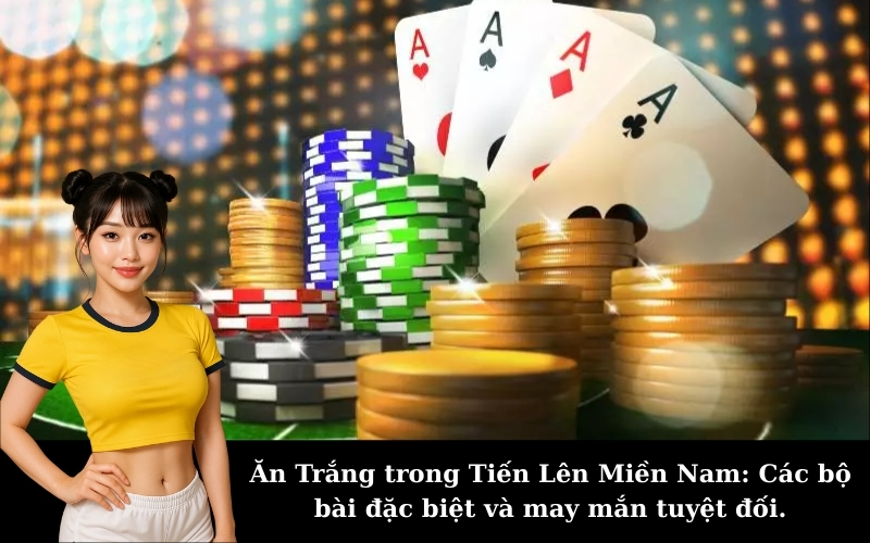 Ăn Trắng trong Tiến Lên Miền Nam: Các bộ bài đặc biệt và may mắn tuyệt đối.