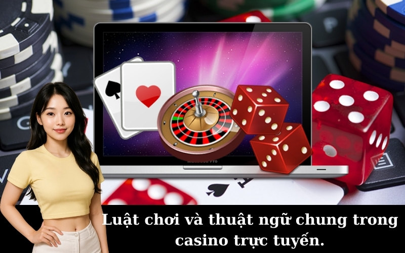 Luật chơi và thuật ngữ chung trong casino trực tuyến.