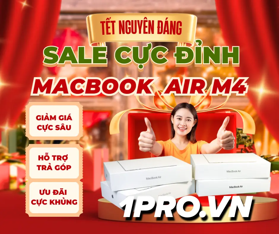 Hình minh họa Macbook Air M4 đơn giản