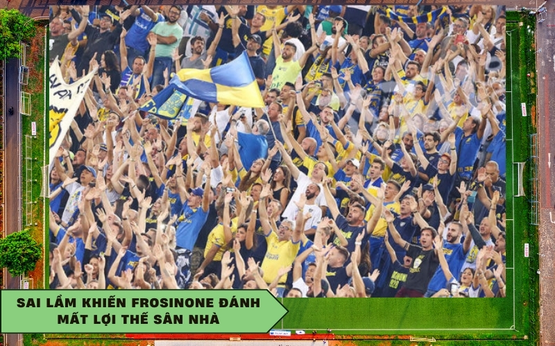 Sai lầm khiến Frosinone đánh mất lợi thế sân nhà